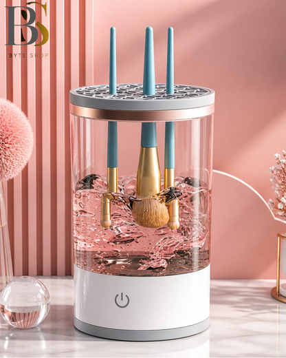 Limpiador De Brochas De Maquillaje Automatico