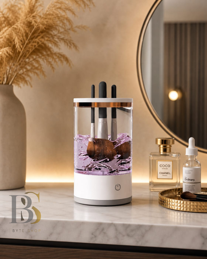 Limpiador De Brochas De Maquillaje Automatico
