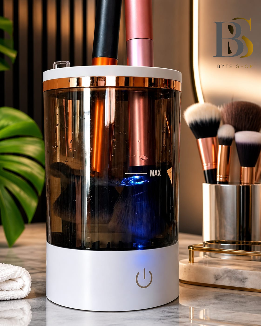 Limpiador De Brochas De Maquillaje Automatico